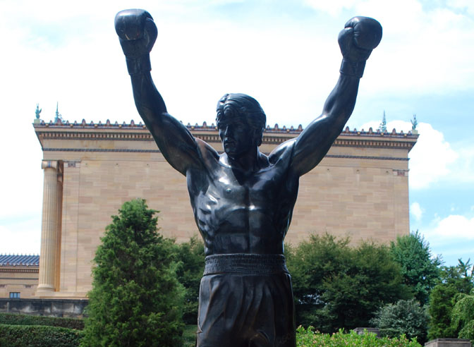 Statua di Rocky Balboa a Philadelphia. Fonte Flickr