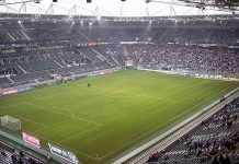 Borussia Park, stadio Borussia Mönchengladbach By Sascha Brück - Uploaded by the photographer, CC BY-SA 3.0, https://commons.wikimedia.org/w/index.php?curid=179904