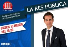 Alessandro Puzone ospite a 'La Res Publica' giovedì 13 maggio 2021